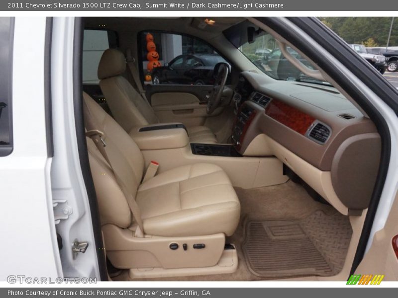 Summit White / Dark Cashmere/Light Cashmere 2011 Chevrolet Silverado 1500 LTZ Crew Cab