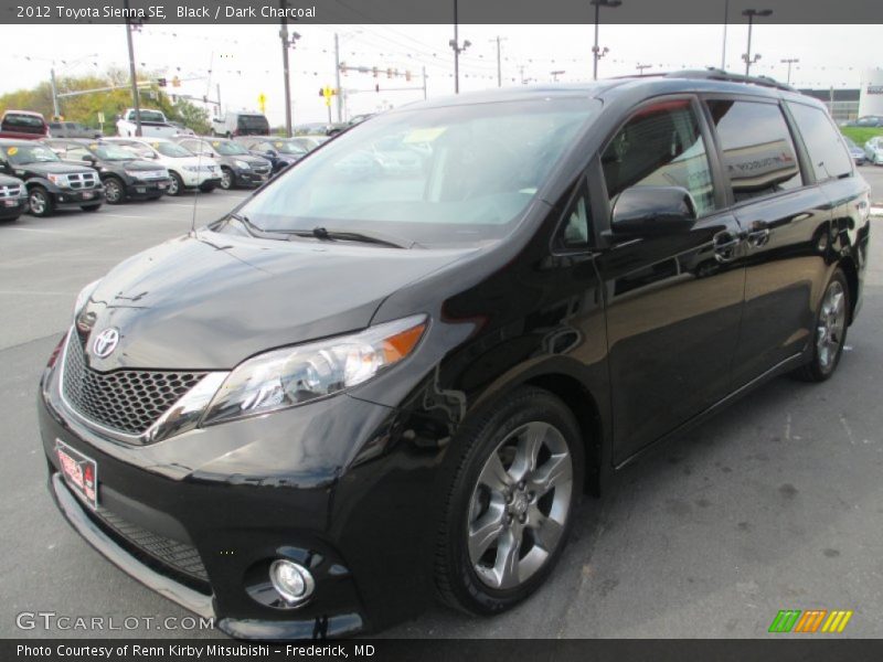 Black / Dark Charcoal 2012 Toyota Sienna SE