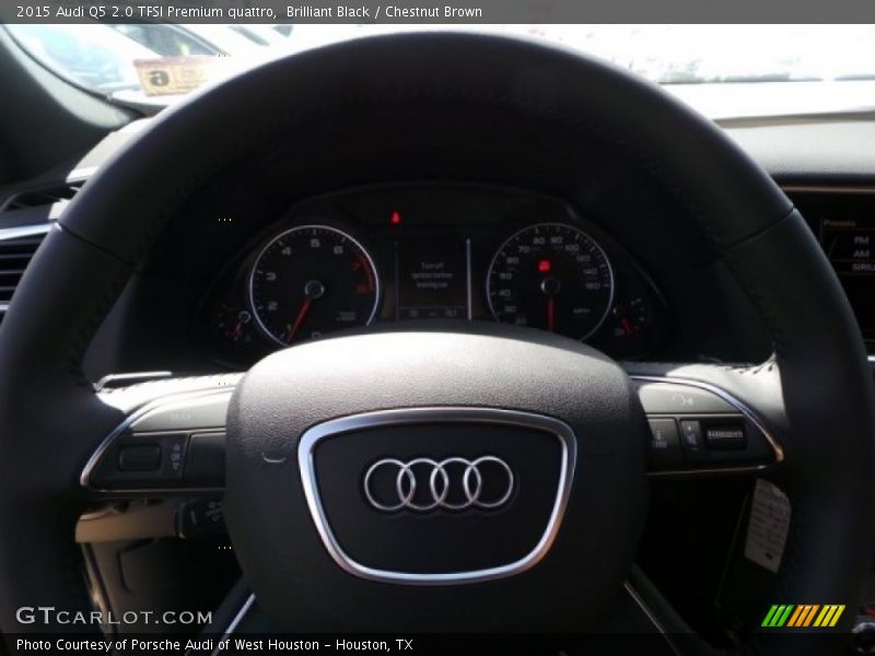 Brilliant Black / Chestnut Brown 2015 Audi Q5 2.0 TFSI Premium quattro
