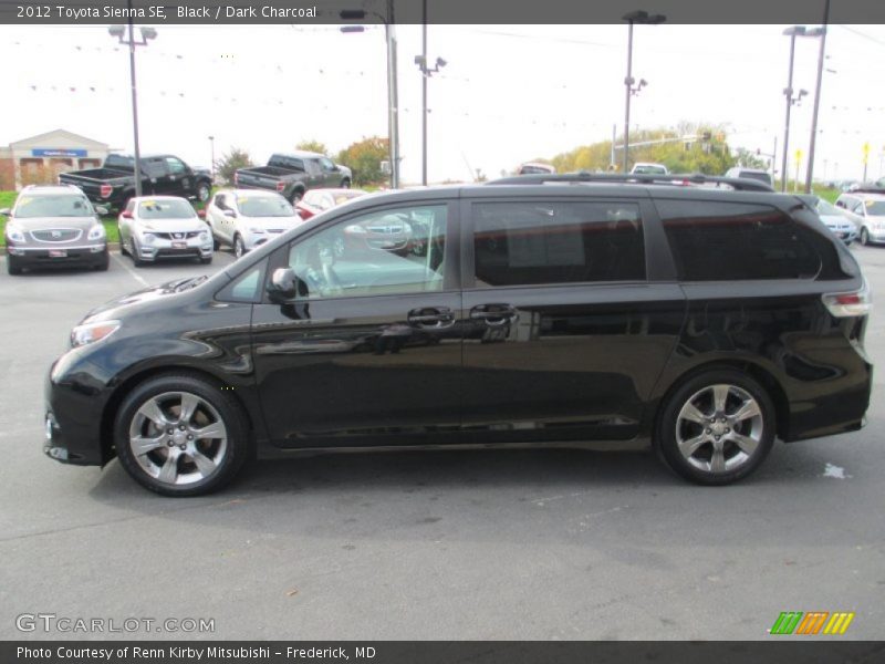 Black / Dark Charcoal 2012 Toyota Sienna SE