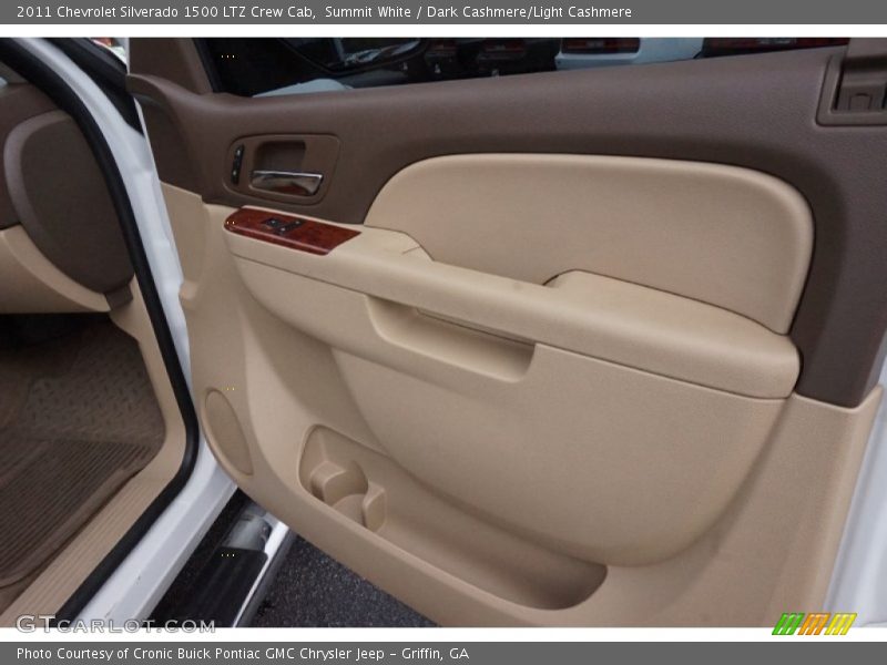 Summit White / Dark Cashmere/Light Cashmere 2011 Chevrolet Silverado 1500 LTZ Crew Cab