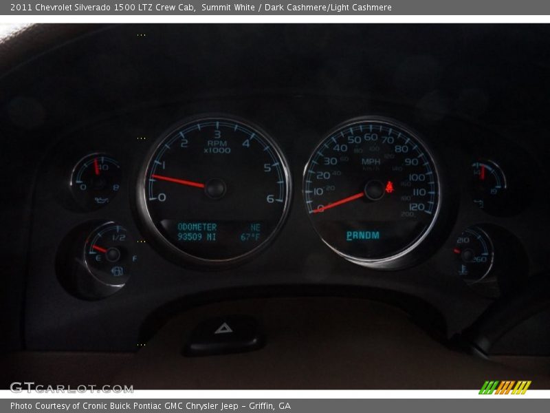 Summit White / Dark Cashmere/Light Cashmere 2011 Chevrolet Silverado 1500 LTZ Crew Cab