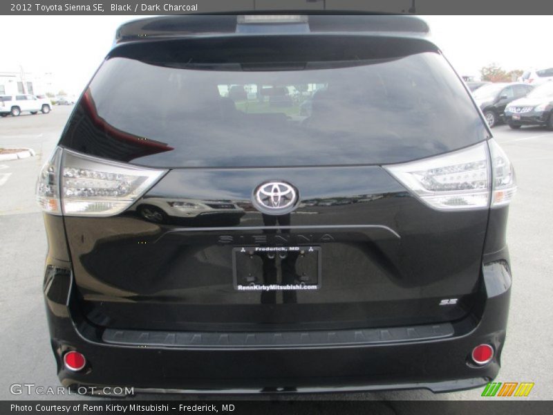 Black / Dark Charcoal 2012 Toyota Sienna SE