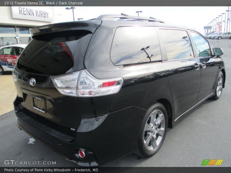 Black / Dark Charcoal 2012 Toyota Sienna SE
