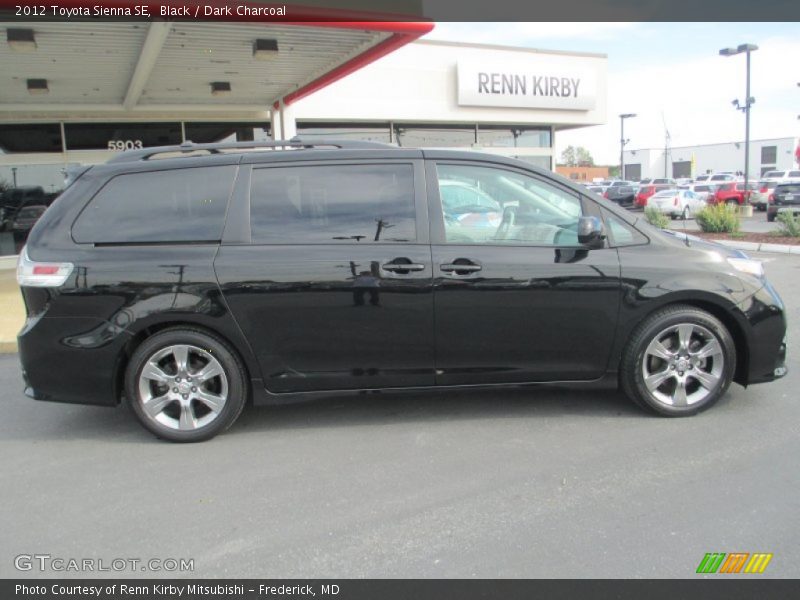 Black / Dark Charcoal 2012 Toyota Sienna SE