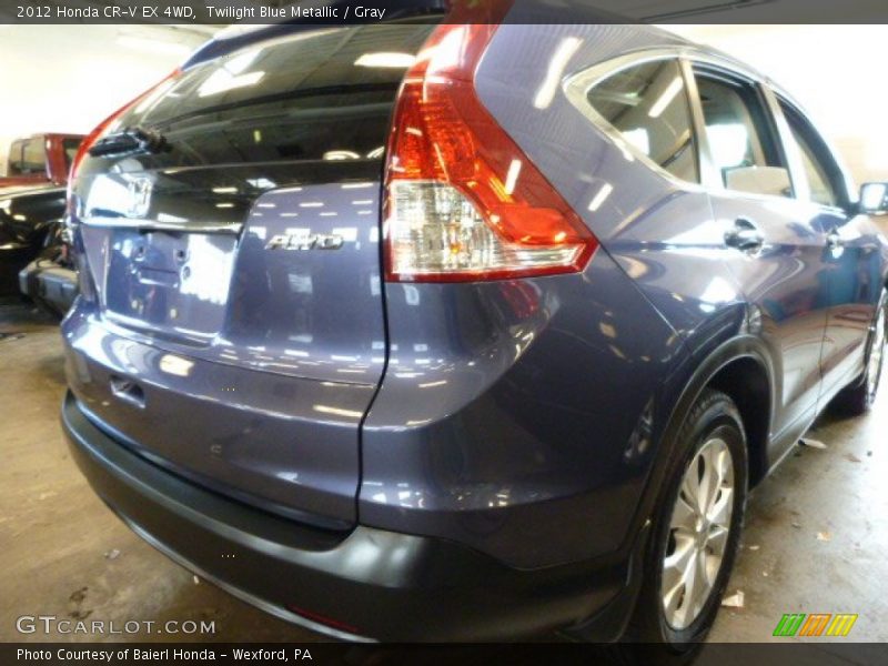 Twilight Blue Metallic / Gray 2012 Honda CR-V EX 4WD