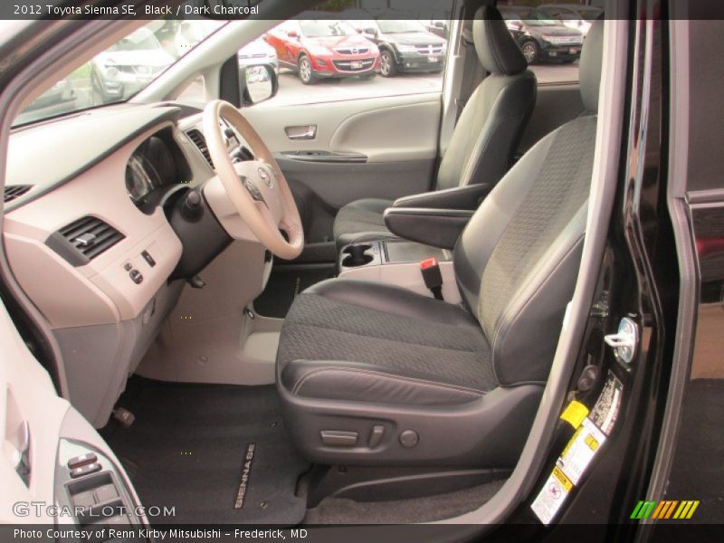 Black / Dark Charcoal 2012 Toyota Sienna SE