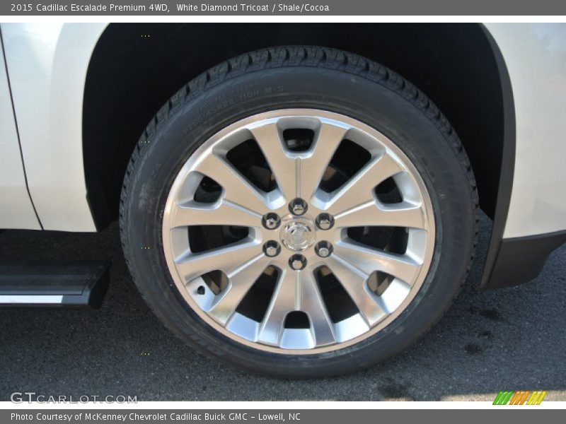 White Diamond Tricoat / Shale/Cocoa 2015 Cadillac Escalade Premium 4WD