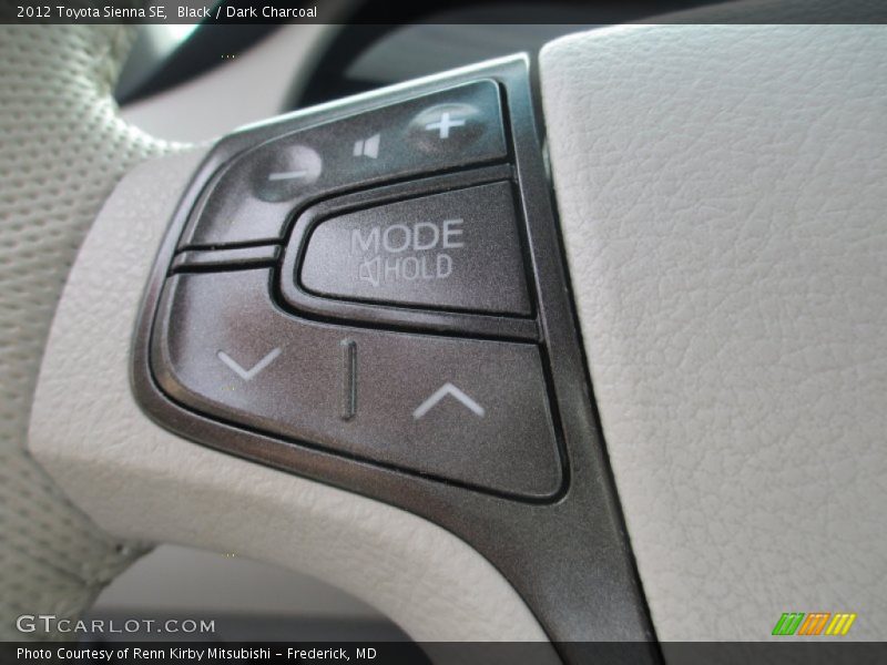 Black / Dark Charcoal 2012 Toyota Sienna SE