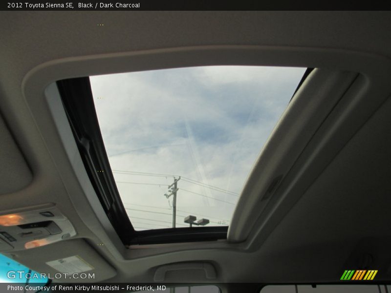 Black / Dark Charcoal 2012 Toyota Sienna SE