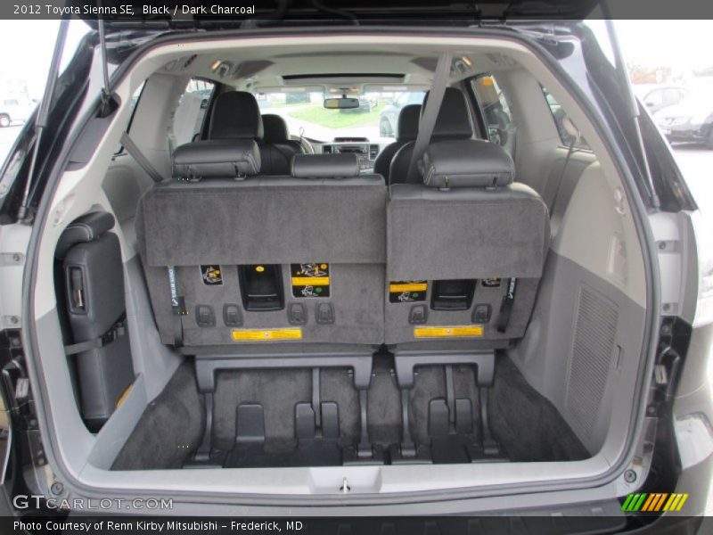 Black / Dark Charcoal 2012 Toyota Sienna SE