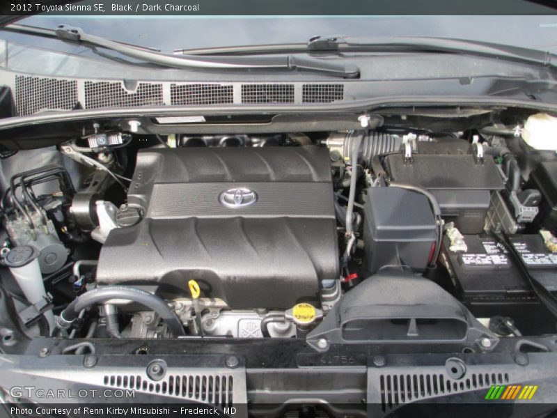 Black / Dark Charcoal 2012 Toyota Sienna SE