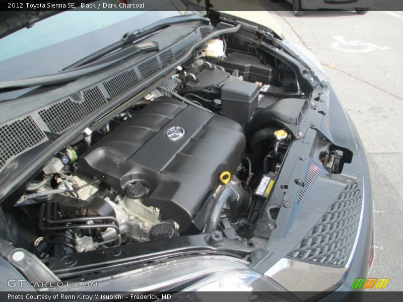 Black / Dark Charcoal 2012 Toyota Sienna SE