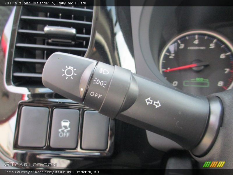 Rally Red / Black 2015 Mitsubishi Outlander ES