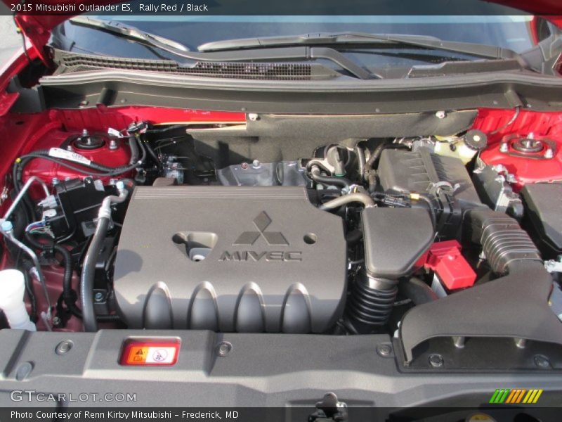 Rally Red / Black 2015 Mitsubishi Outlander ES