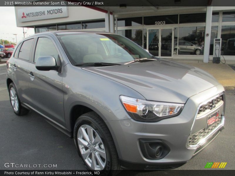 Mercury Gray / Black 2015 Mitsubishi Outlander Sport ES