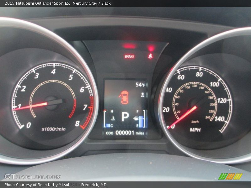 Mercury Gray / Black 2015 Mitsubishi Outlander Sport ES