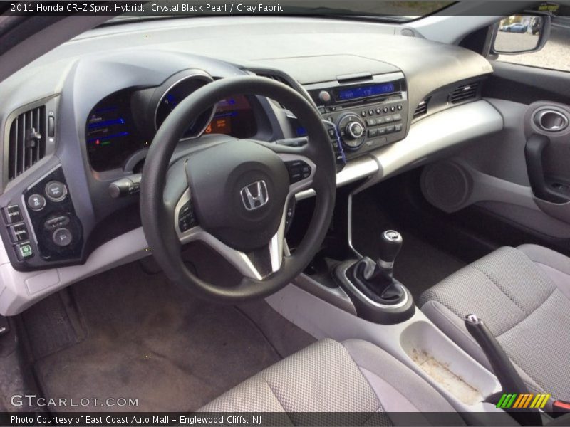 Crystal Black Pearl / Gray Fabric 2011 Honda CR-Z Sport Hybrid