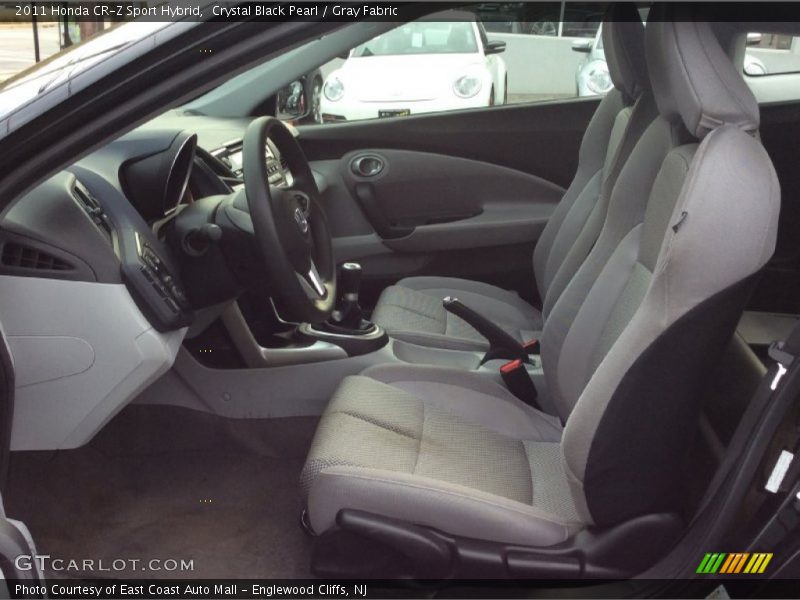 Crystal Black Pearl / Gray Fabric 2011 Honda CR-Z Sport Hybrid
