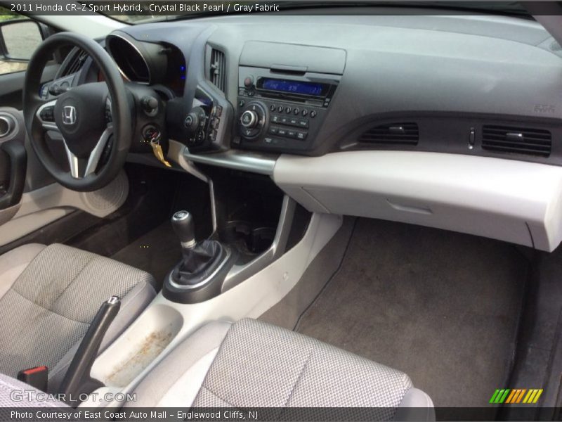 Crystal Black Pearl / Gray Fabric 2011 Honda CR-Z Sport Hybrid