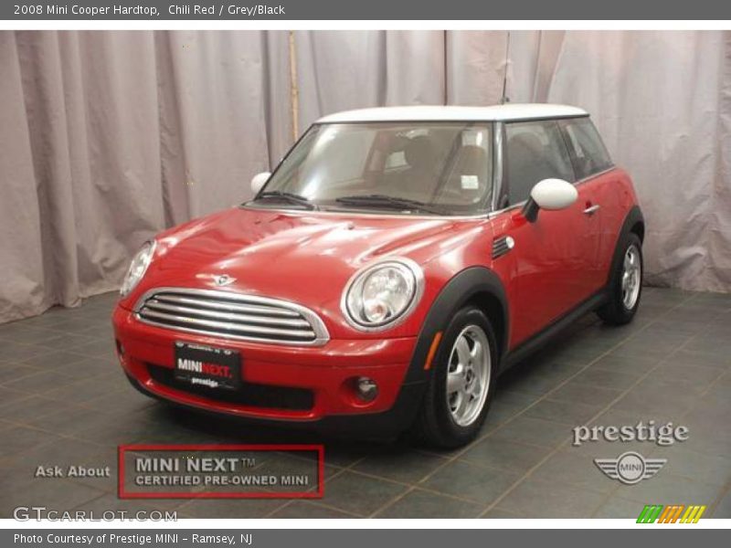 Chili Red / Grey/Black 2008 Mini Cooper Hardtop