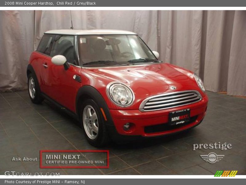 Chili Red / Grey/Black 2008 Mini Cooper Hardtop