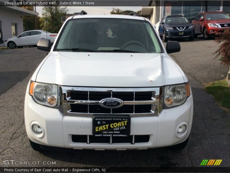 Oxford White / Stone 2008 Ford Escape Hybrid 4WD
