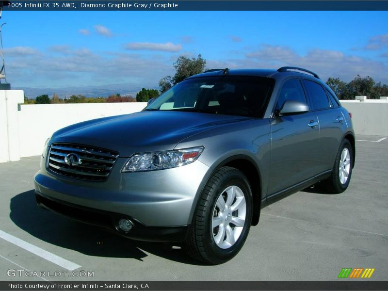 Diamond Graphite Gray / Graphite 2005 Infiniti FX 35 AWD