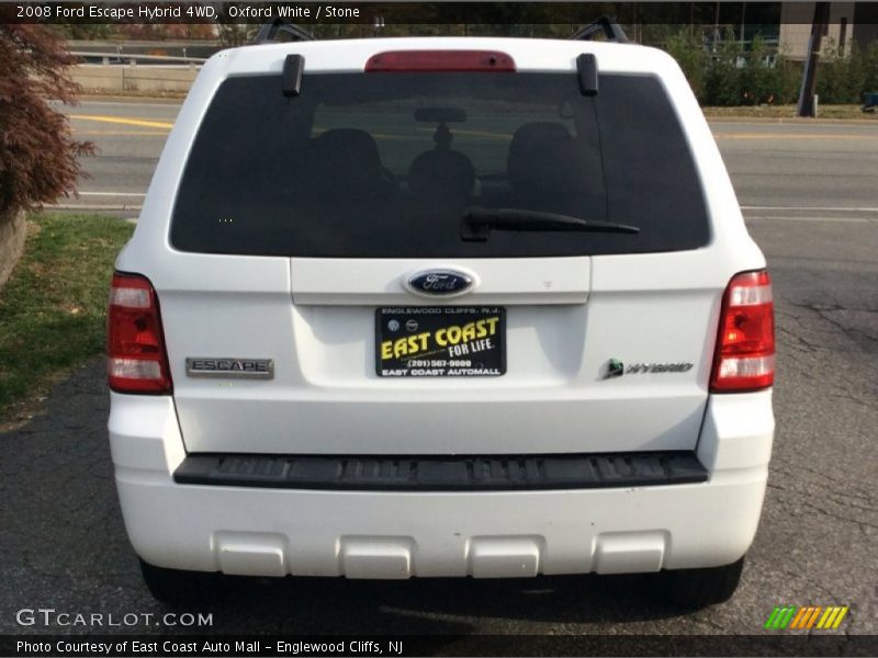 Oxford White / Stone 2008 Ford Escape Hybrid 4WD