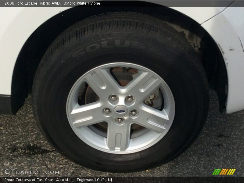Oxford White / Stone 2008 Ford Escape Hybrid 4WD
