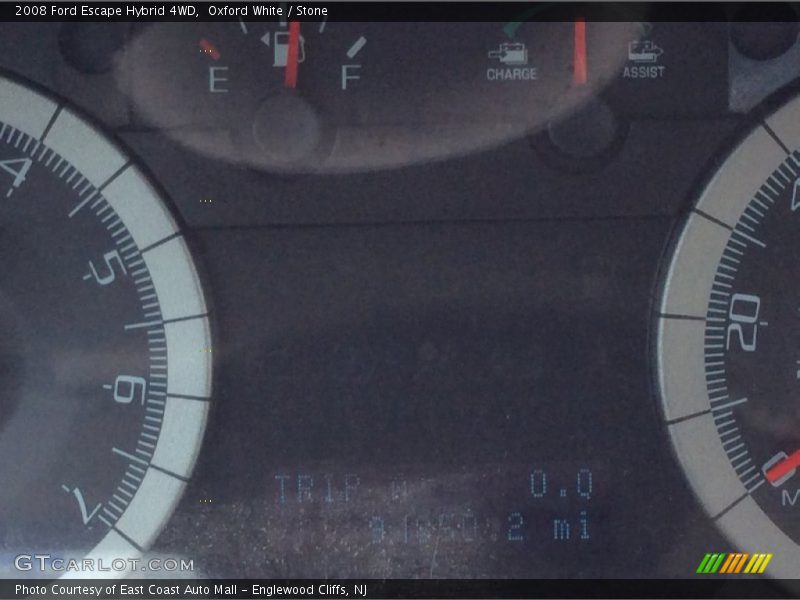 Oxford White / Stone 2008 Ford Escape Hybrid 4WD