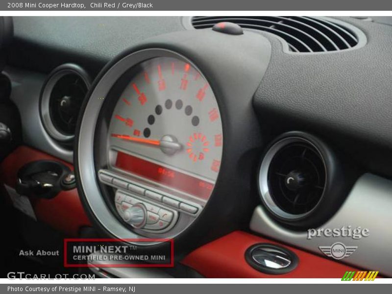 Chili Red / Grey/Black 2008 Mini Cooper Hardtop