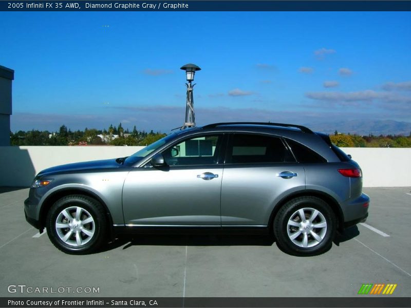 Diamond Graphite Gray / Graphite 2005 Infiniti FX 35 AWD