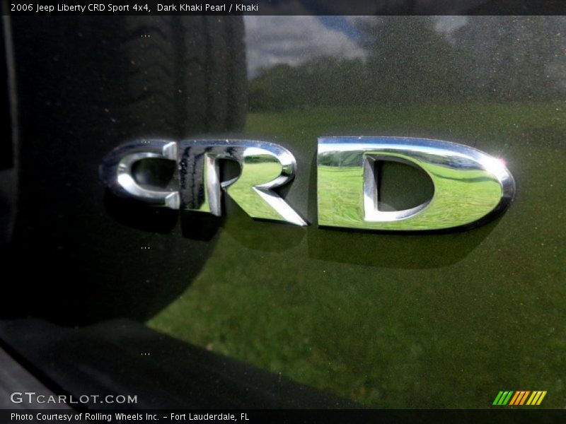 Dark Khaki Pearl / Khaki 2006 Jeep Liberty CRD Sport 4x4