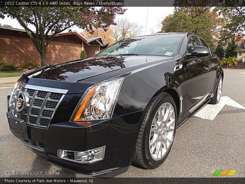 Black Raven / Ebony/Ebony 2012 Cadillac CTS 4 3.6 AWD Sedan