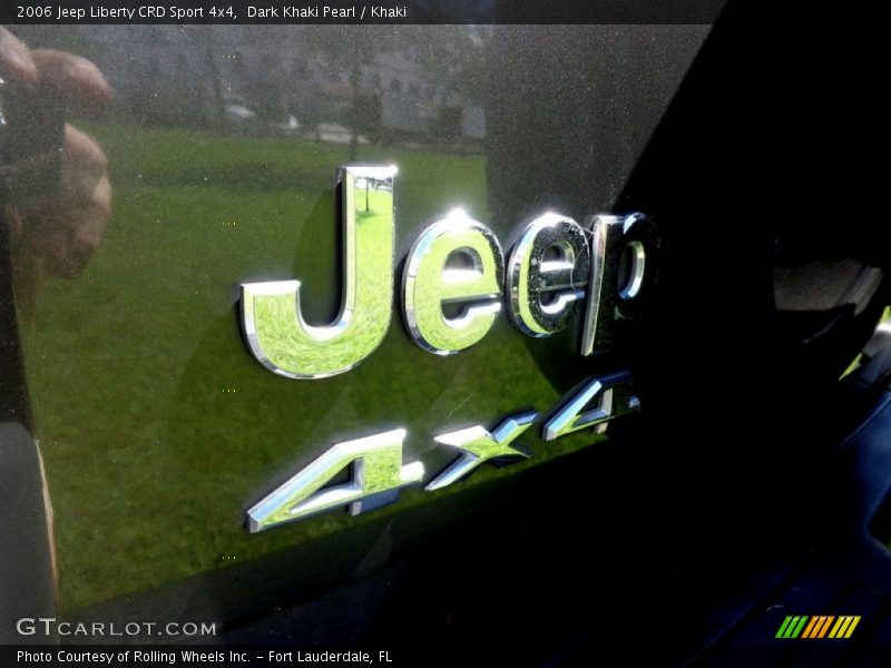 Dark Khaki Pearl / Khaki 2006 Jeep Liberty CRD Sport 4x4