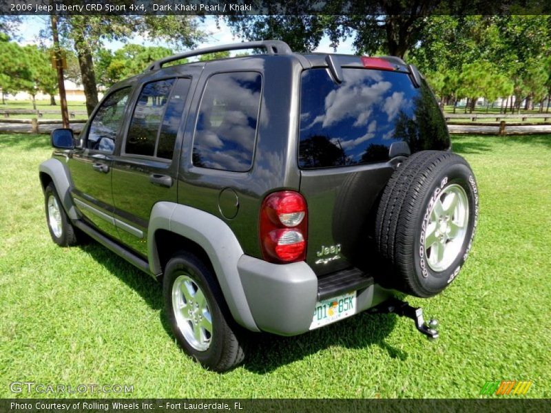 Dark Khaki Pearl / Khaki 2006 Jeep Liberty CRD Sport 4x4