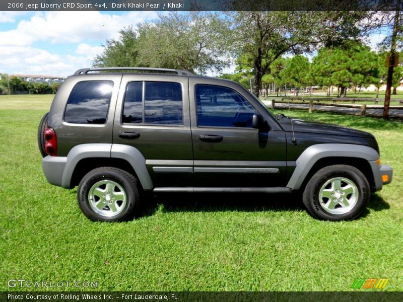 Dark Khaki Pearl / Khaki 2006 Jeep Liberty CRD Sport 4x4