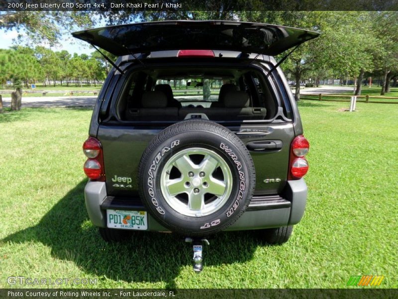Dark Khaki Pearl / Khaki 2006 Jeep Liberty CRD Sport 4x4