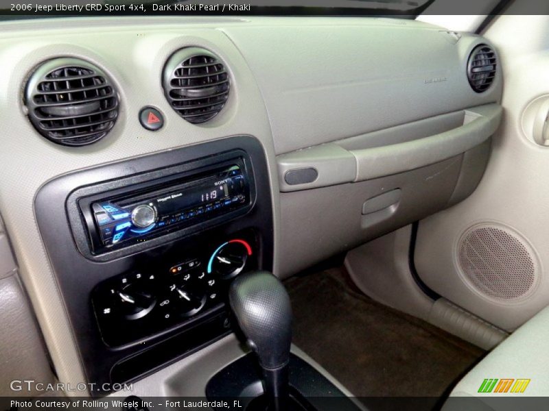 Dark Khaki Pearl / Khaki 2006 Jeep Liberty CRD Sport 4x4