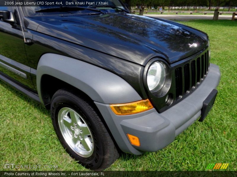 Dark Khaki Pearl / Khaki 2006 Jeep Liberty CRD Sport 4x4