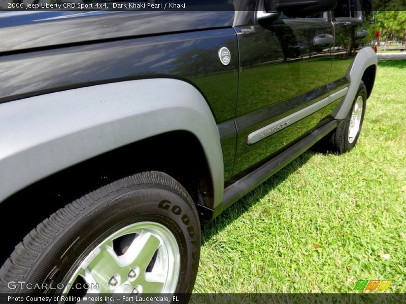 Dark Khaki Pearl / Khaki 2006 Jeep Liberty CRD Sport 4x4