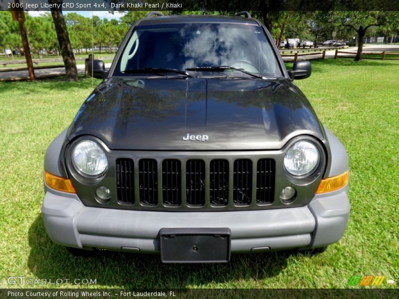 Dark Khaki Pearl / Khaki 2006 Jeep Liberty CRD Sport 4x4
