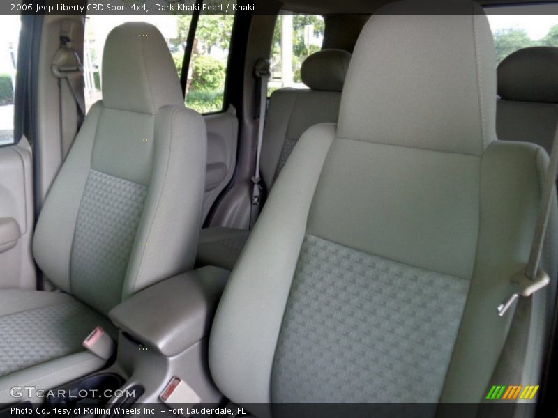 Dark Khaki Pearl / Khaki 2006 Jeep Liberty CRD Sport 4x4