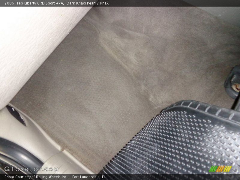 Dark Khaki Pearl / Khaki 2006 Jeep Liberty CRD Sport 4x4