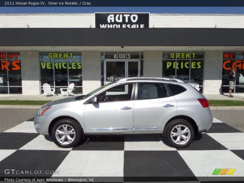 Silver Ice Metallic / Gray 2011 Nissan Rogue SV