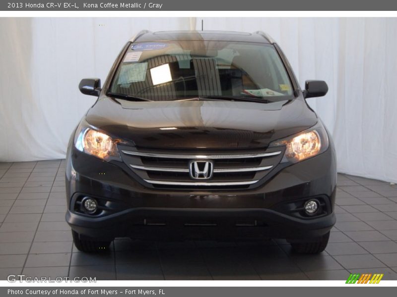 Kona Coffee Metallic / Gray 2013 Honda CR-V EX-L