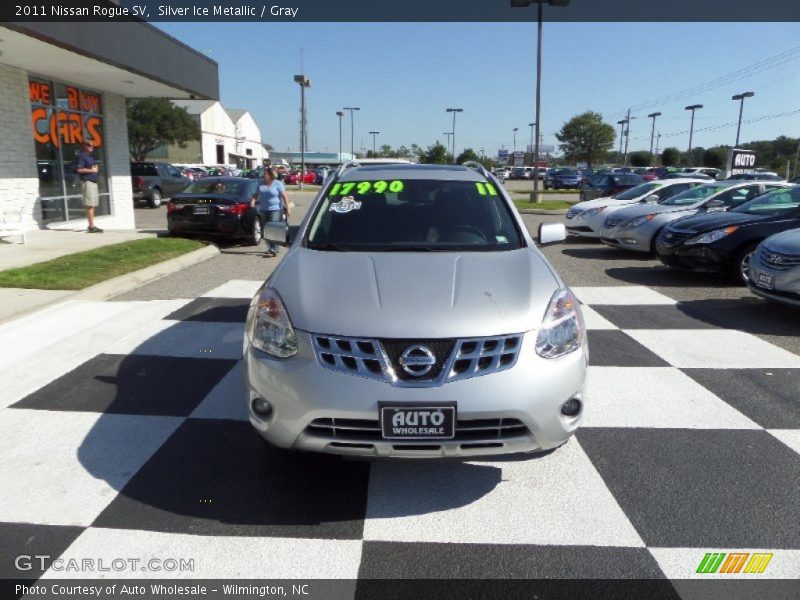 Silver Ice Metallic / Gray 2011 Nissan Rogue SV