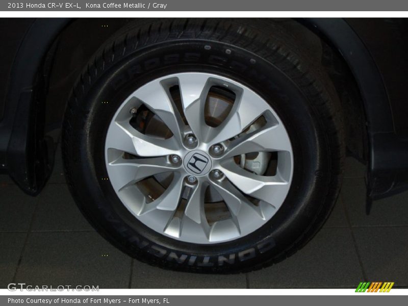 Kona Coffee Metallic / Gray 2013 Honda CR-V EX-L