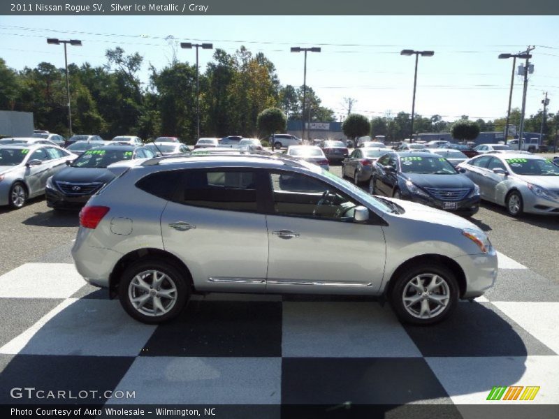 Silver Ice Metallic / Gray 2011 Nissan Rogue SV